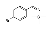 Trimethylsilylamine, N-(4-bromobenzylidene)- Structure