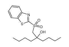 5-[(benzo[d]thiazol-2-ylsulfonyl)methyl]nonan-5-ol Structure
