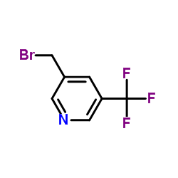 3-(Bromomethyl)-5-(trifluoromethyl)pyridine结构式