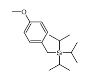 (4-methoxyphenyl)methyl-tri(propan-2-yl)silane结构式