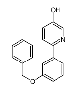 6-(3-phenylmethoxyphenyl)pyridin-3-ol结构式