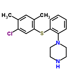 1-{2-[(5-Chloro-2,4-dimethylphenyl)sulfanyl]phenyl}piperazine结构式