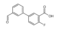 2-fluoro-5-(3-formylphenyl)benzoic acid结构式