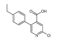 2-chloro-5-(4-ethylphenyl)pyridine-4-carboxylic acid结构式