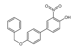 2-nitro-4-(4-phenylmethoxyphenyl)phenol Structure