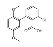 2-chloro-6-(2,5-dimethoxyphenyl)benzoic acid结构式
