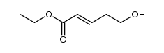 (E)-ethyl 5-hydroxypent-2-enoate structure