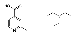 2-methylisonicotinic acid triethylamine salt Structure