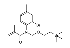 N-(2-bromo-4-methylphenyl)-N-((2-(trimethylsilyl)ethoxy)methyl)methacrylamide结构式