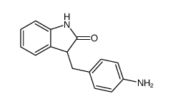 3-(4-amino-benzyl)-1,3-dihydro-indol-2-one结构式