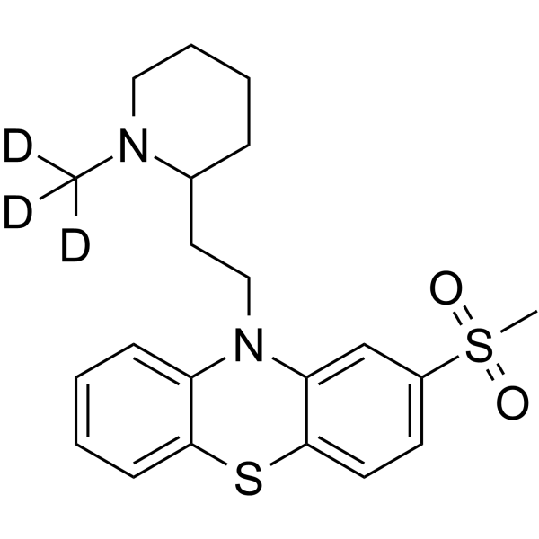 Thioridazine-d3 2-Sulfone Structure