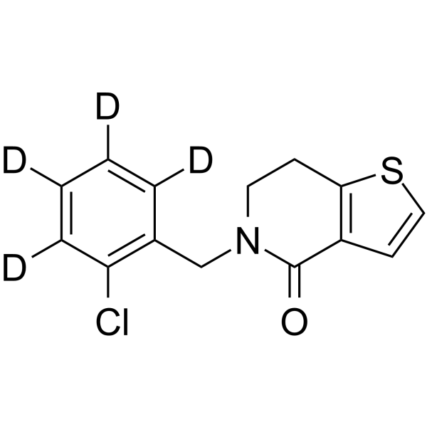 4-Oxo Ticlopidine-d4结构式