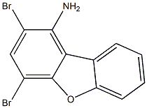 1-Dibenzofuranamine, 2,4-dibromo-结构式