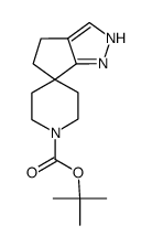 螺[4,5-二氢-1H-环戊二烯[c]吡唑-6,4-哌啶]-1-羧酸叔丁酯结构式