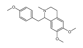 6,7-dimethoxy-1-[(4-methoxyphenyl)methyl]-2-methyl-3,4-dihydro-1H-isoquinoline结构式