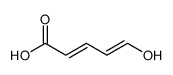 5-hydroxypenta-2,4-dienoic acid结构式
