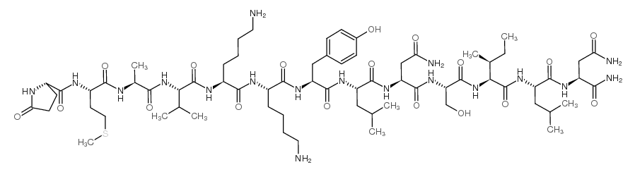 (Pyr16)-VIP (16-28) (human, mouse, rat) Structure