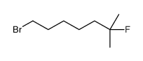 1-bromo-6-fluoro-6-methylheptane结构式