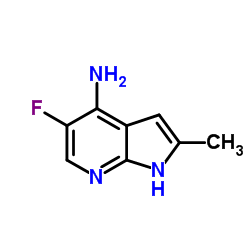 5-Fluoro-2-methyl-1H-pyrrolo[2,3-b]pyridin-4-amine结构式