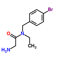 N-(4-Bromobenzyl)-N-ethylglycinamide Structure