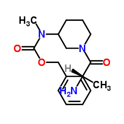 Benzyl (1-alanyl-3-piperidinyl)methylcarbamate结构式