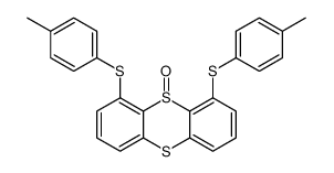 4,6-bis[(4-methylphenyl)sulfanyl]thianthrene 5-oxide结构式