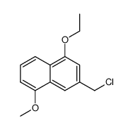 3-(chloromethyl)-1-ethoxy-5-methoxynaphthalene Structure