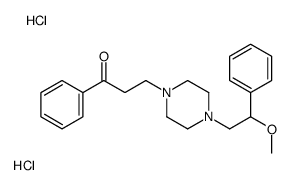 3-[4-(2-methoxy-2-phenylethyl)piperazin-1-yl]-1-phenylpropan-1-one,dihydrochloride Structure