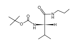 N-<(tert-butyloxy)carbonyl>-l-valine-N'-propylamine结构式