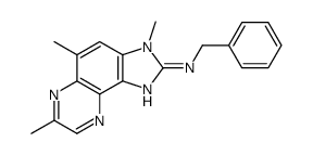 N-benzyl-3,5,7-trimethylimidazo[4,5-f]quinoxalin-2-amine结构式