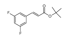 tert-butyl (E)-3-(3',5'-difluorophenyl)prop-2-enoate Structure
