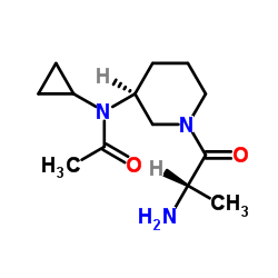 N-[(3S)-1-Alanyl-3-piperidinyl]-N-cyclopropylacetamide Structure