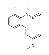 (E)-methyl 3-(3-fluoro-2-(methyl(nitroso)amino)phenyl)acrylate结构式
