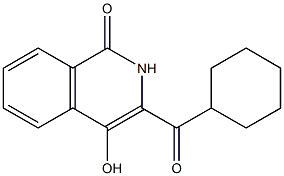 1(2H)-Isoquinolinone, 3-(cyclohexylcarbonyl)-4-hydroxy- Structure