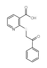 2-[(2-OXO-2-PHENYLETHYL)THIO]NICOTINIC ACID结构式