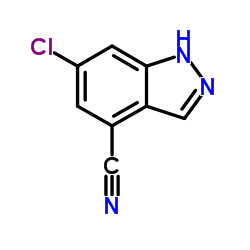 6-Chloro-1H-indazole-4-carbonitrile Structure