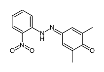 2,6-dimethyl-4-[(2-nitrophenyl)hydrazinylidene]cyclohexa-2,5-dien-1-one Structure