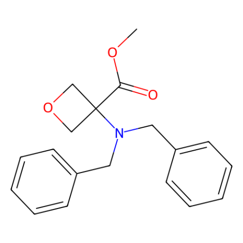 methyl 3-(dibenzylamino)oxetane-3-carboxylate结构式