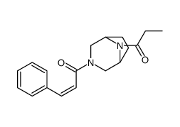 3-(3-Phenylacryloyl)-8-propionyl-3,8-diazabicyclo[3.2.1]octane Structure