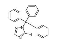 5-iodo-1-(triphenylmethyl)-1H-1,2,4-Triazole结构式