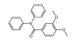 N-(3,4-Dimethoxybenzoyl)-diphenylamine Structure