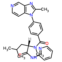 Benzamide, N-methyl-4-(2-methyl-1H-imidazo[4,5-c]pyridin-1-yl)-N-[3-methyl-1-[(2-pyridinylamino)carbonyl]butyl]-, (S)- (9CI)结构式