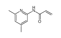 N-(4,6-dimethylpyridin-2-yl)propenamide Structure