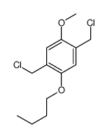 1-butoxy-2,5-bis(chloromethyl)-4-methoxybenzene Structure
