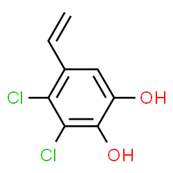 1,2-Benzenediol, 3,4-dichloro-5-ethenyl- (9CI) structure