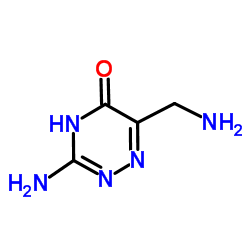 3-Amino-6-(aminomethyl)-1,2,4-triazin-5(2H)-one structure