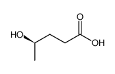 (4R)-4-Hydroxypentanoic acid Structure