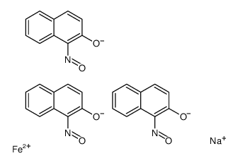 sodium tris(1,2-naphthoquinone 1-oximato-N1,O2)ferrate(1-)结构式
