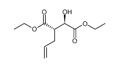 (2R,3S)-ethyl 2-hydroxy-3-allylsuccinate Structure