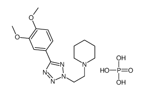 1-[2-[5-(3,4-dimethoxyphenyl)tetrazol-2-yl]ethyl]piperidine,phosphoric acid Structure